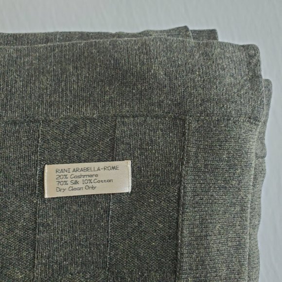 😍 RANI ARABELLA ITALY Luxury Cashmere/Silk Throw - Picture 3 of 9